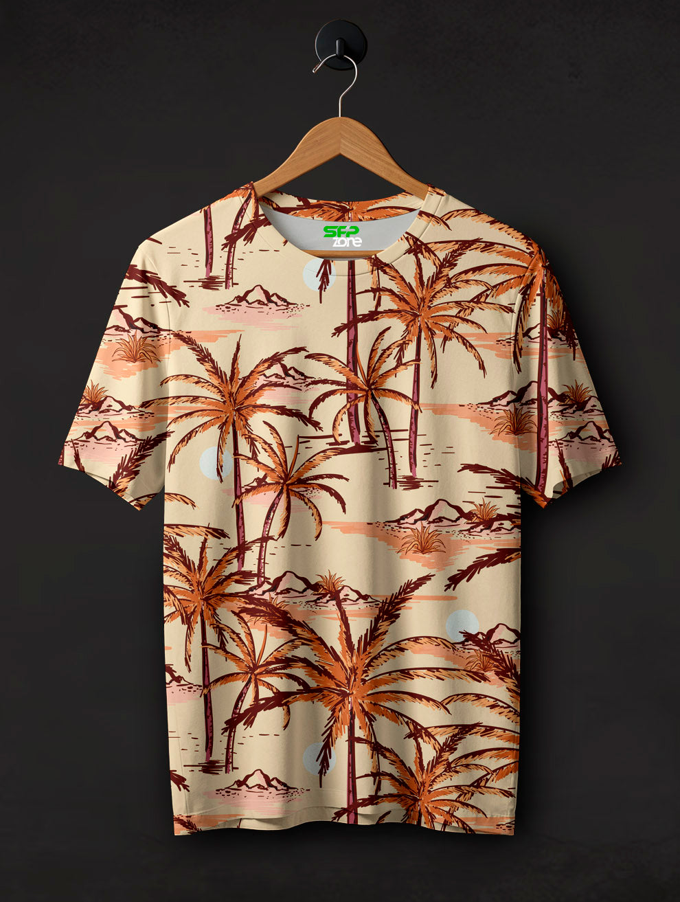 Summer Island Print T-Shirt #PT134