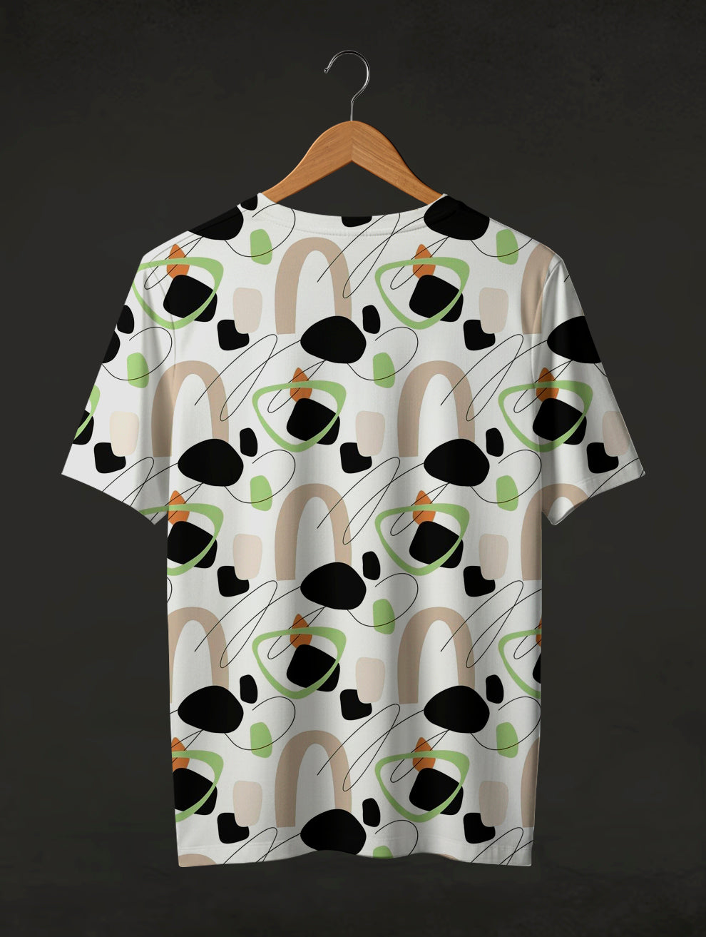 Scribble Arch Print T-Shirt #PT174