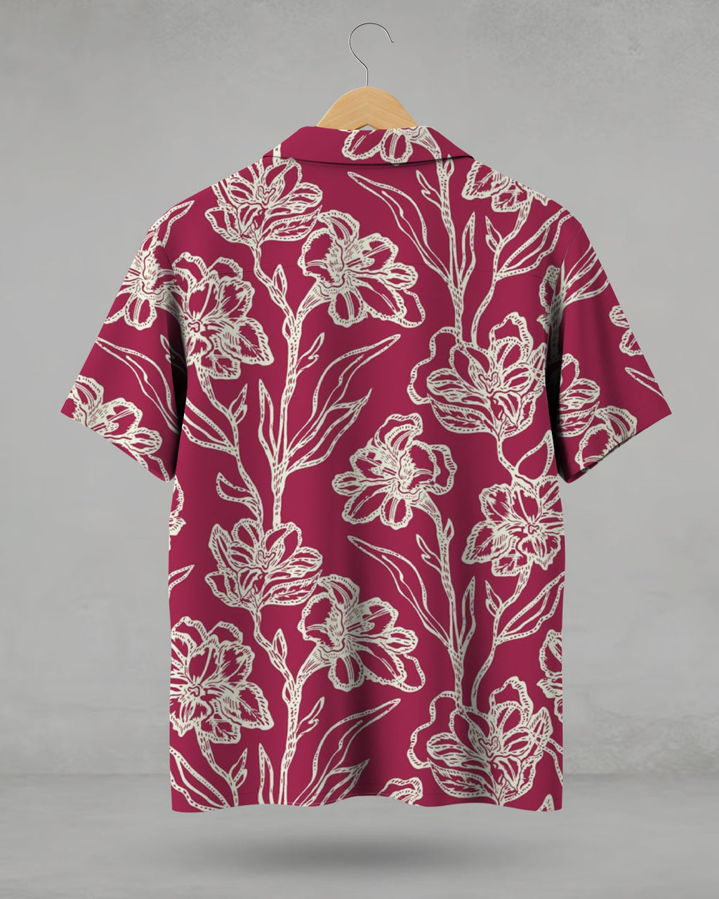 Hand-Drawn Bloom Print Shirt