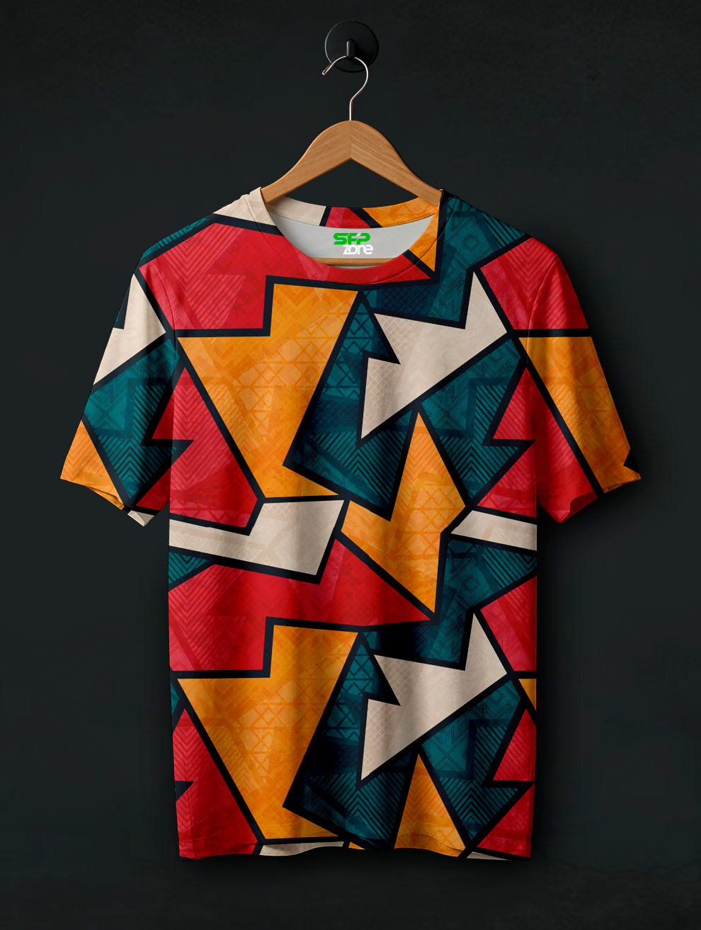 Abstract Pattern Printed T-Shirt #PT122