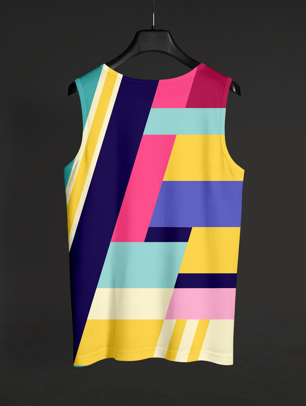 Multicolour Abstract Striped Sando #151