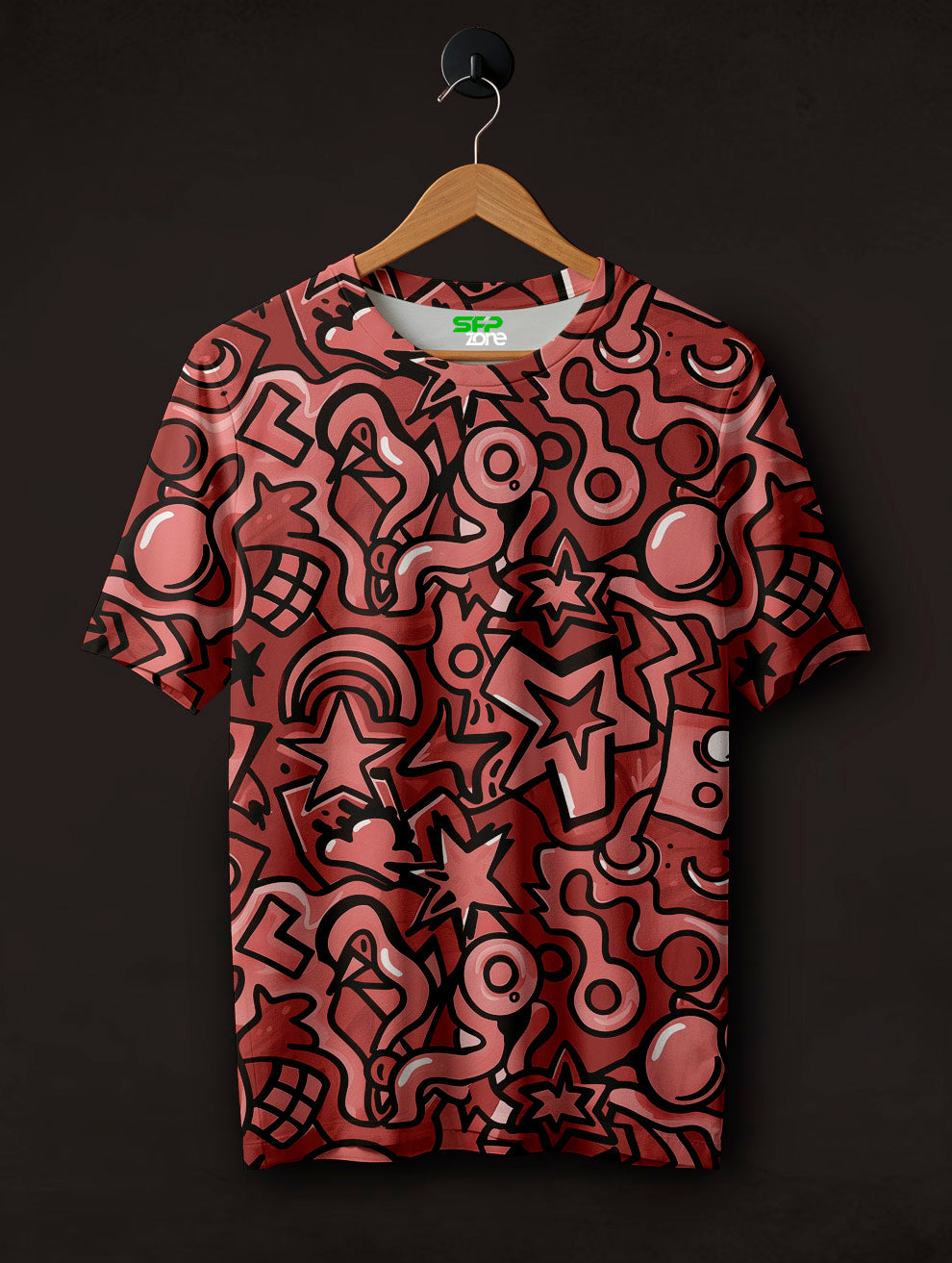 Doodle All Over Printed T-Shirt #PT123