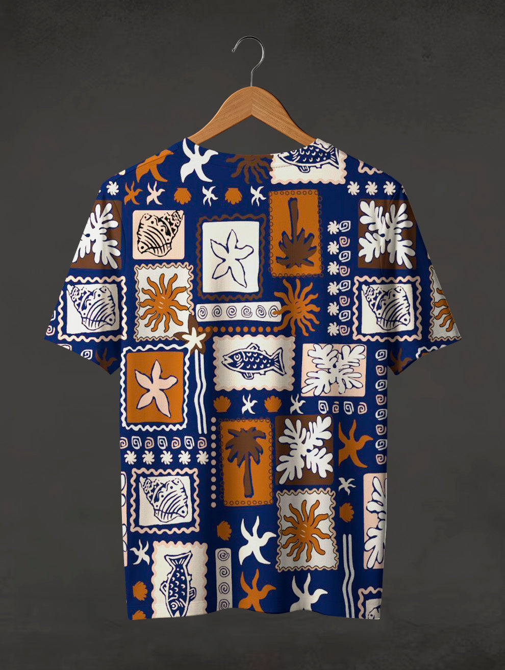 Oceanic Patchwork Printed T-Shirt #PT176