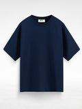 Navy Blue Basic Oversized T-Shirt #125