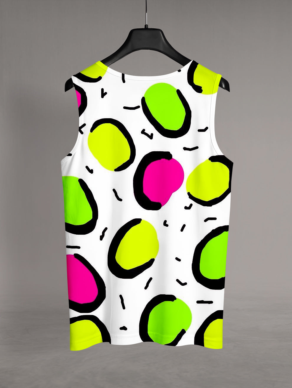 Memphis Geometry Printed Sando #152