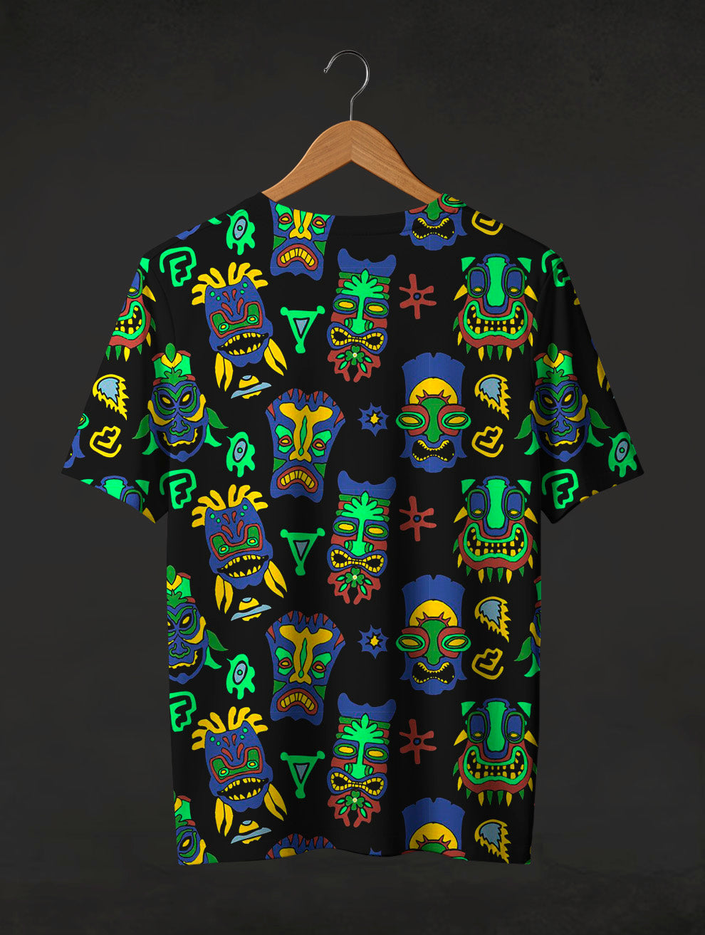 Tiki Mask Printed T-Shirt #PT173