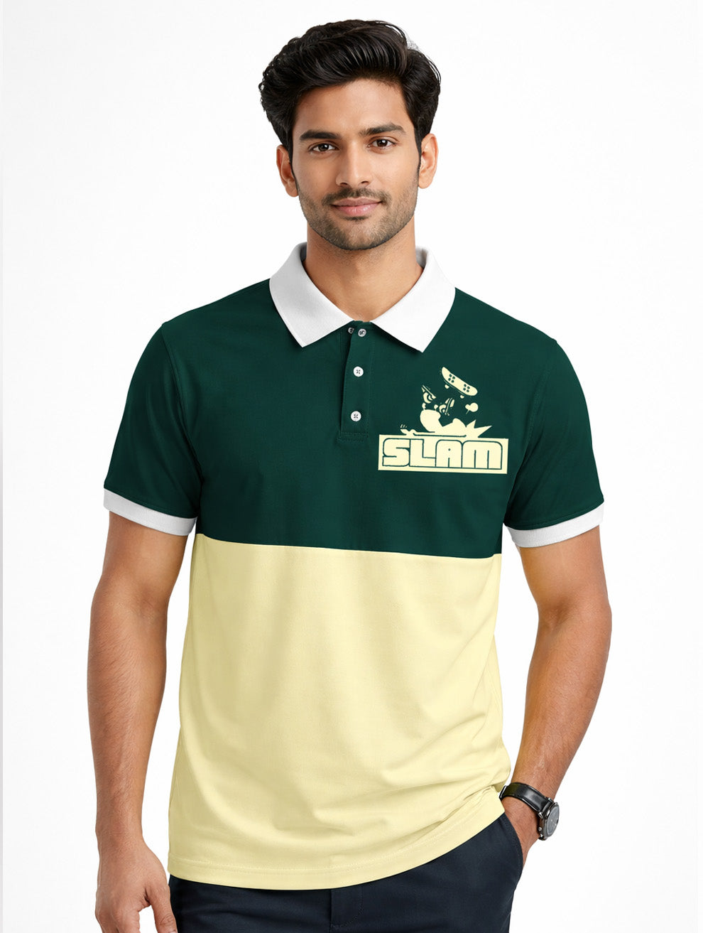 Slam Printed Polo