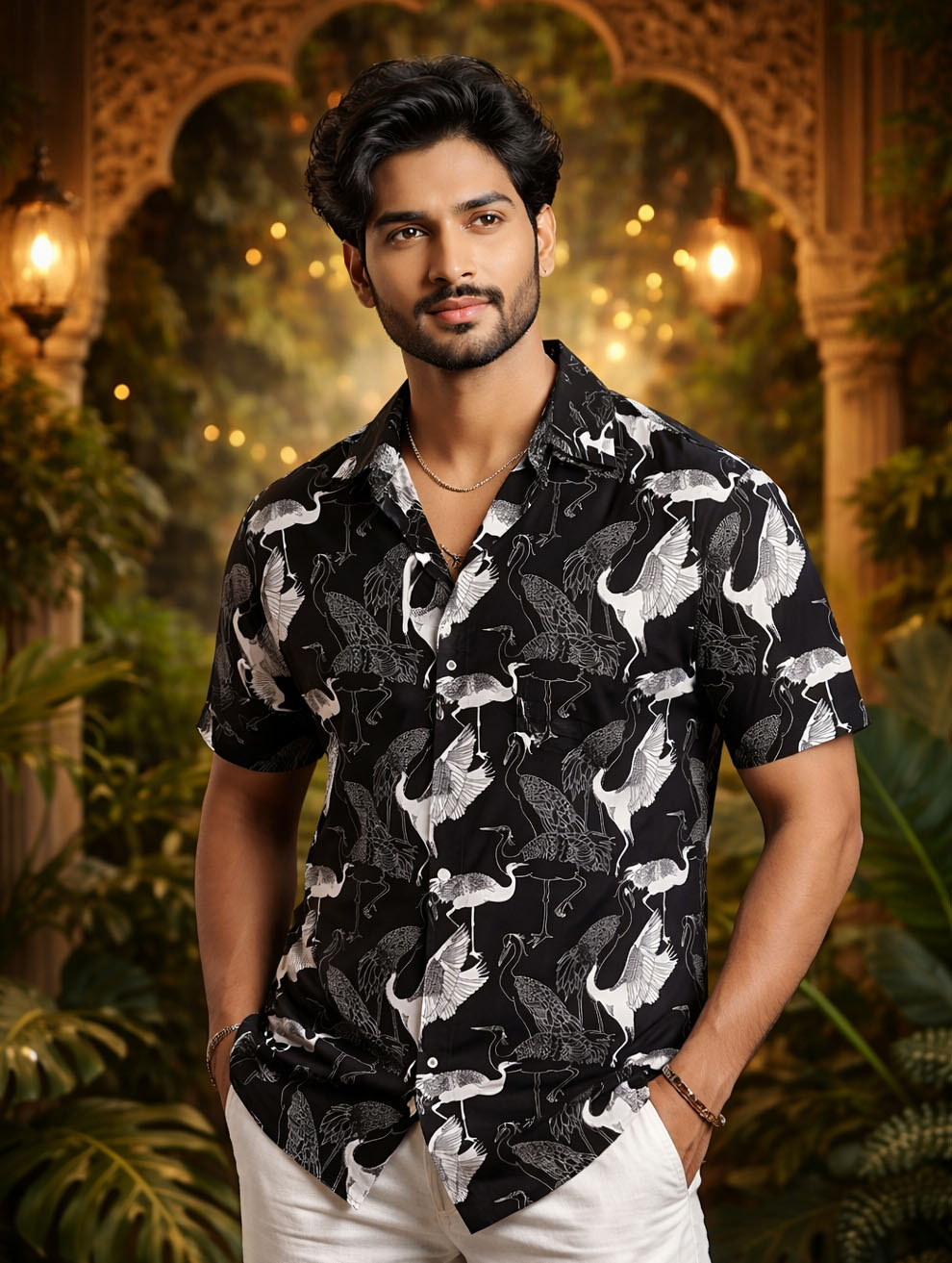 Black & White Bird Shirt