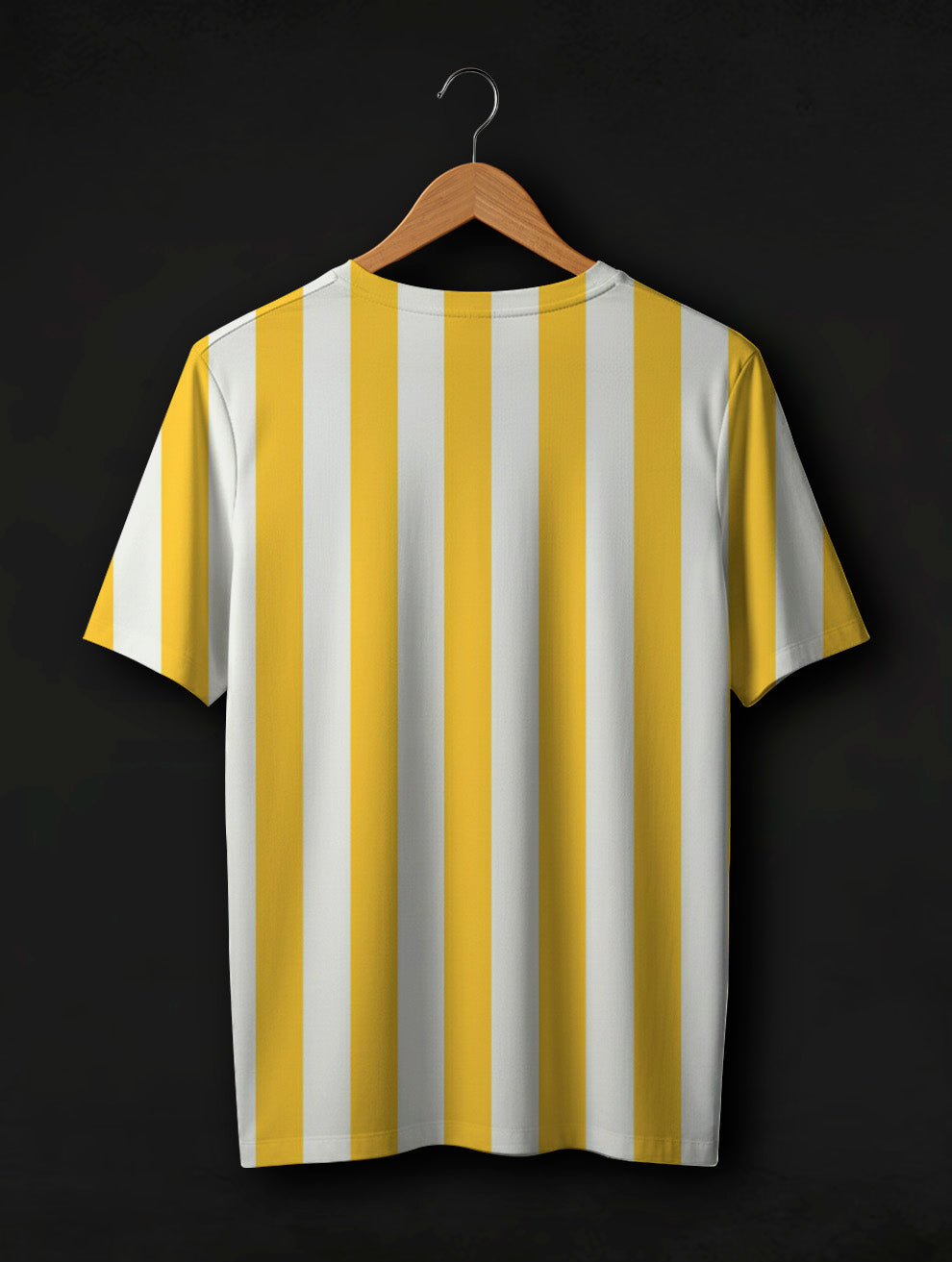 Yellow Striped Printed T-Shirt #PT146