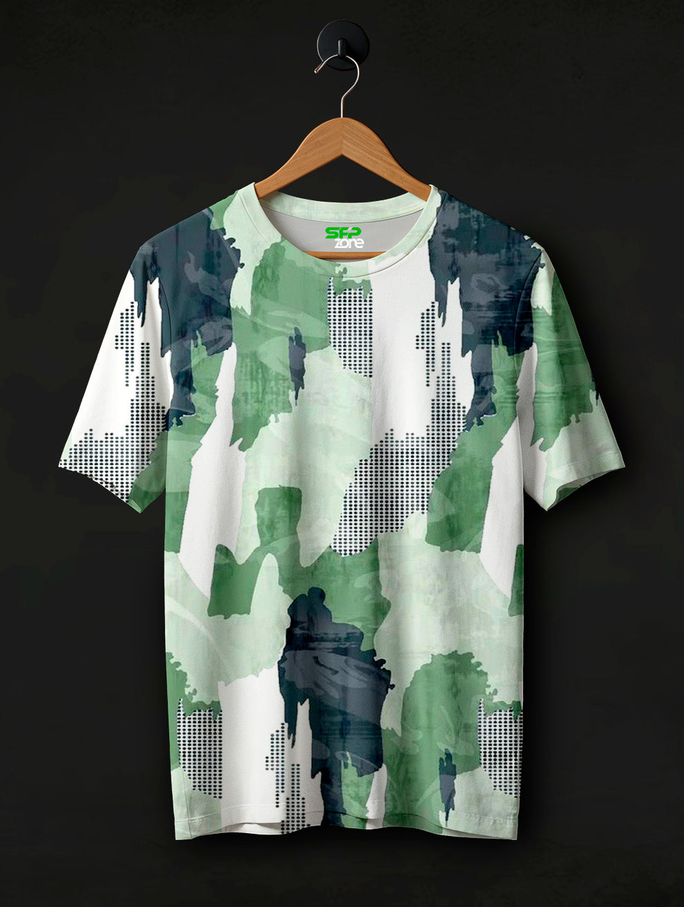 Halftone Print T-Shirt #PT128