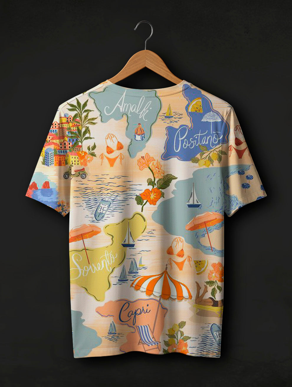 Island Print T-Shirt #PT168