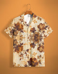 Brown Floral Shirt