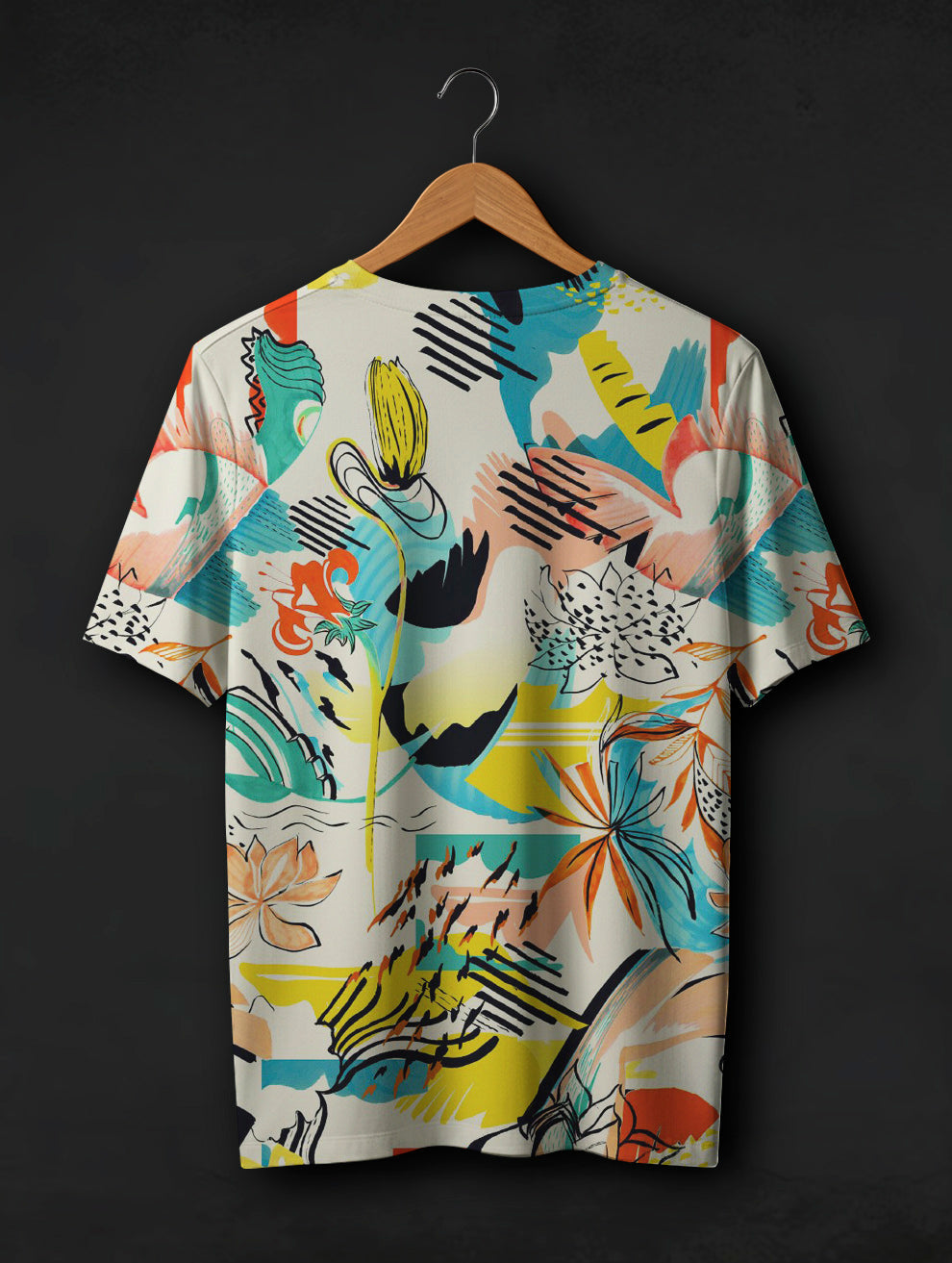 Abstract Floral Printed T-Shirt #PT169