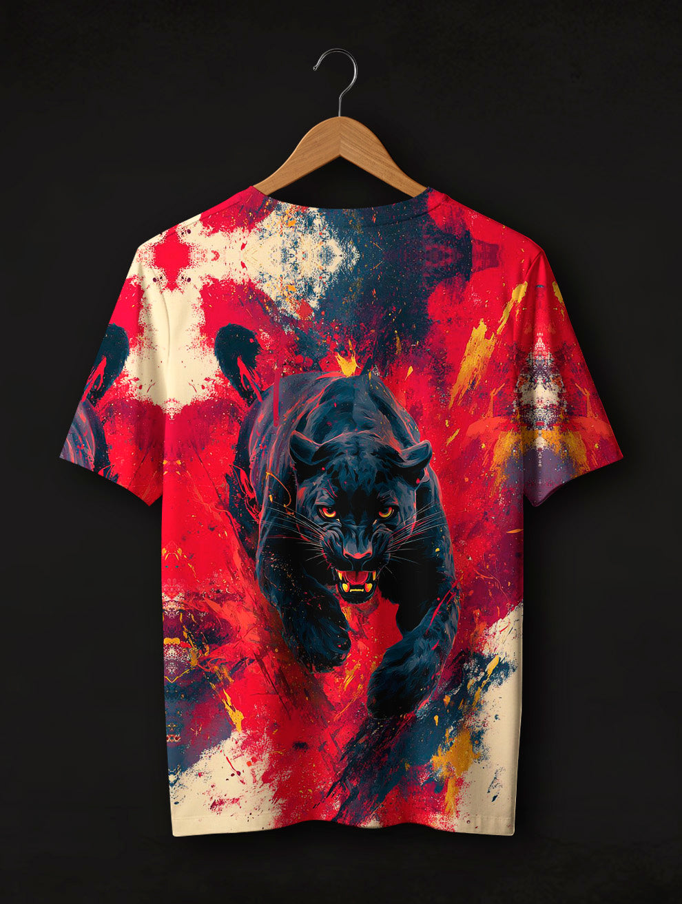 Black Panther Printed T-Shirt #PT1037