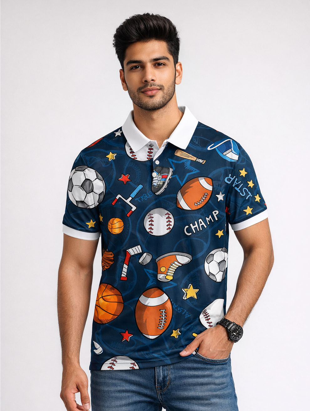Sports Art Polo T-Shirt