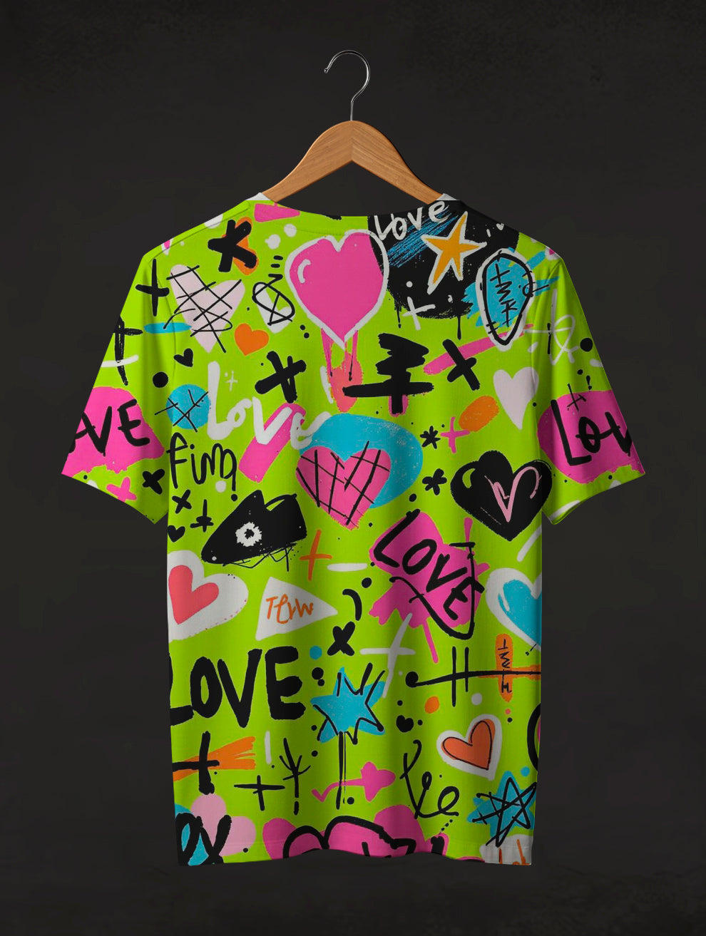 Love Abstract Art Printed T-Shirt #PT179