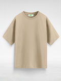 Basic Beige Oversized T-Shirt #137