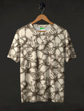 Beige Hibiscus Print T-Shirt #PT188