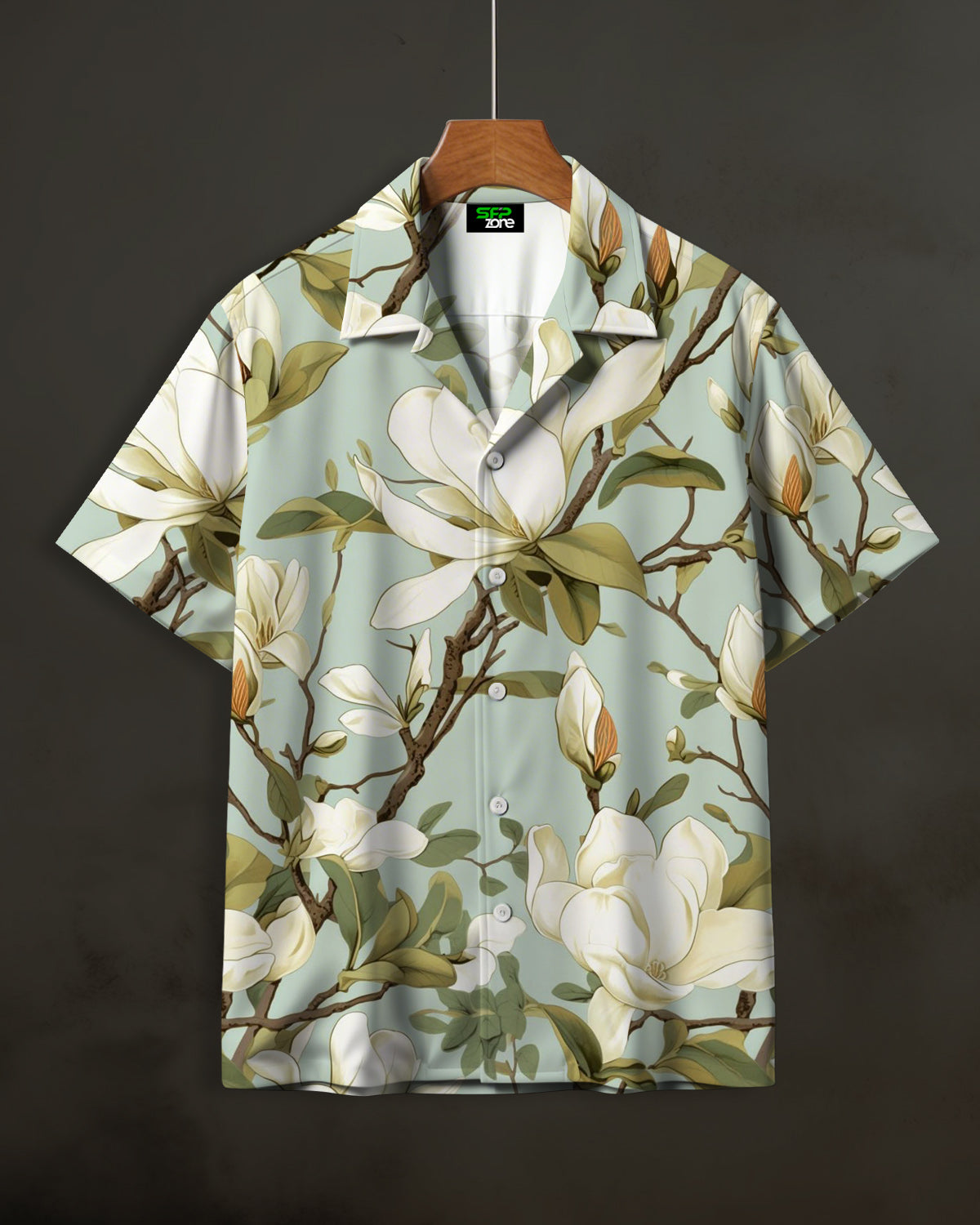 Big Floral Printed Shirt