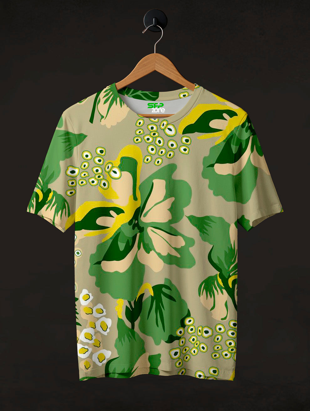 Big Floral Printed T-Shirt #PT1064