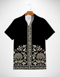 Black Floral Printed Shirt