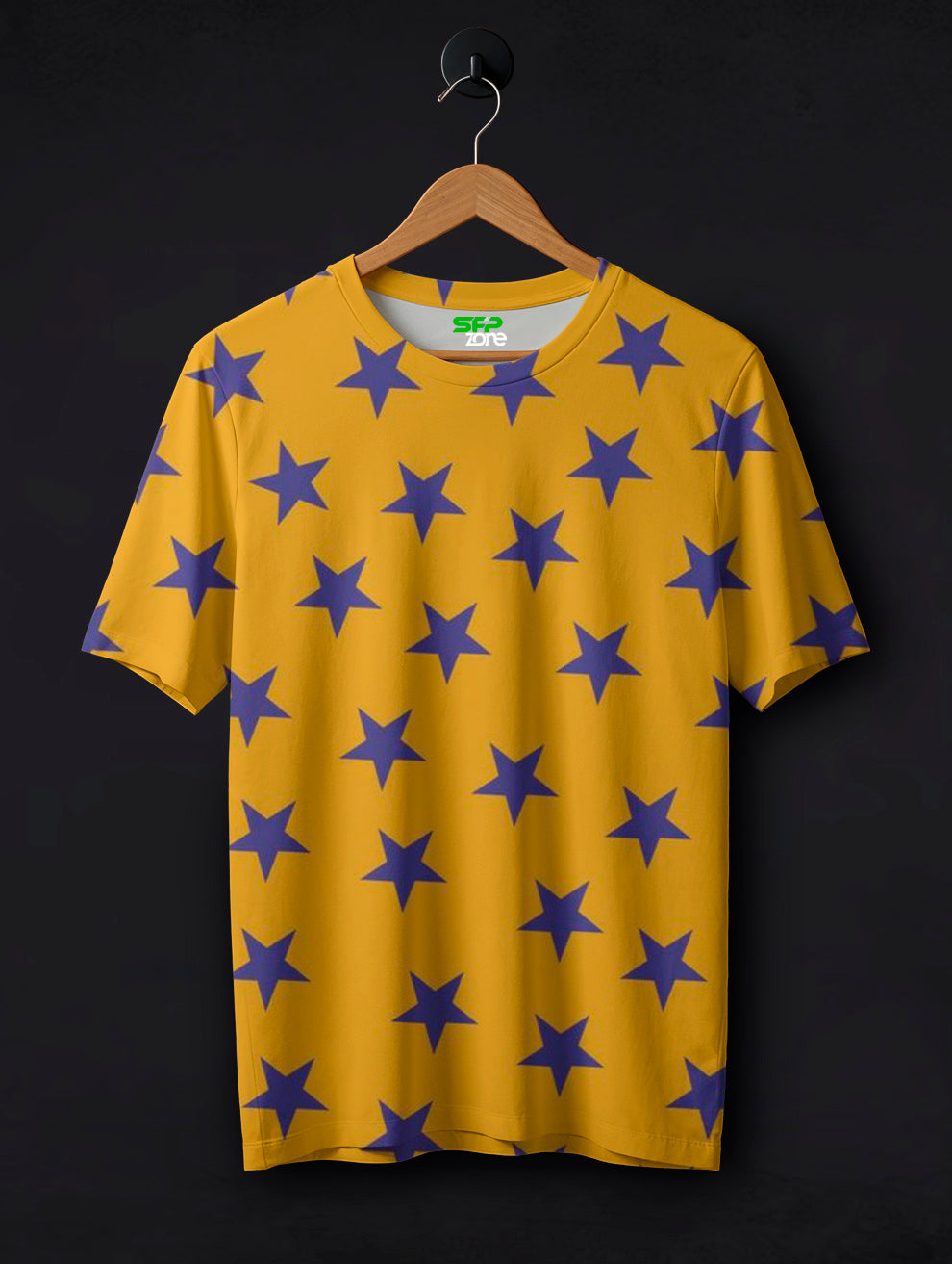 Blue Star Printed T-Shirt #PT153