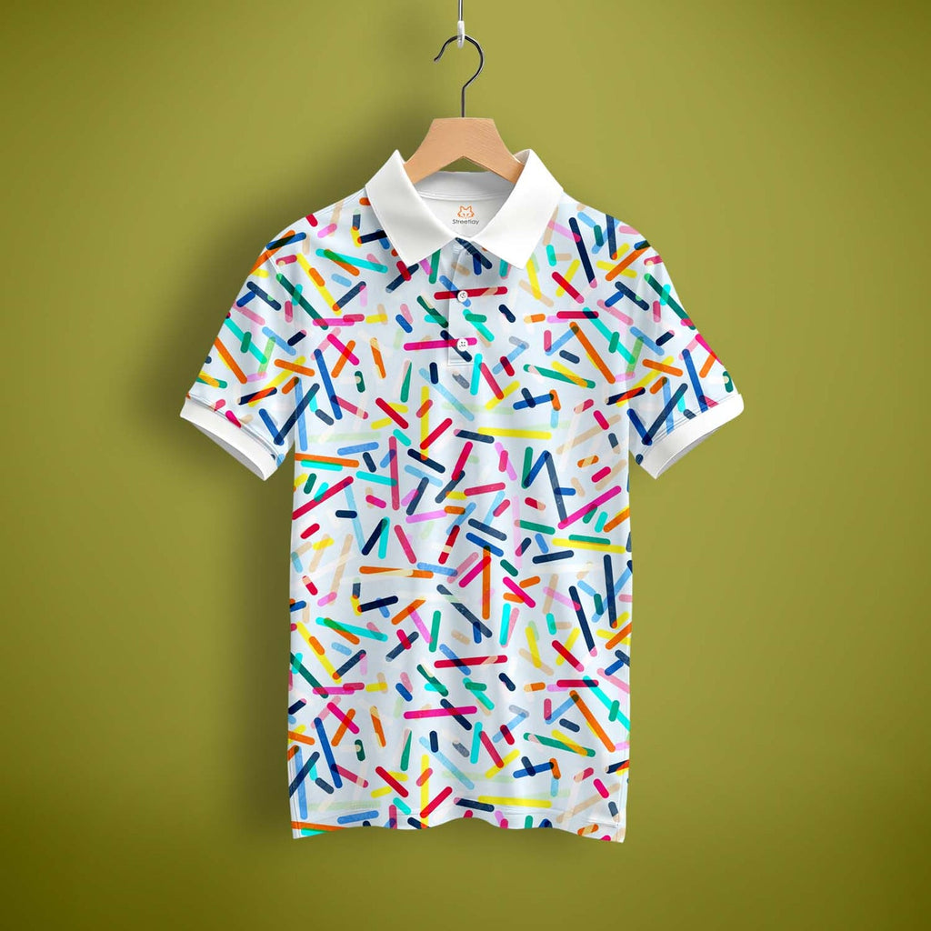 Colorful Abstract Polo T-Shirt