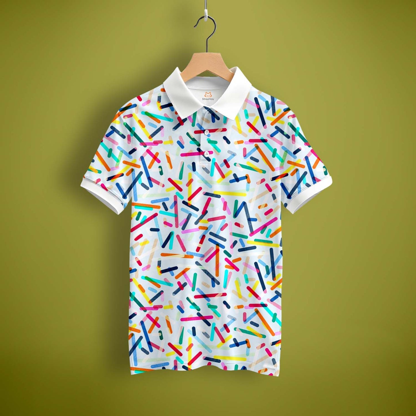 Colorful Abstract Polo T-Shirt