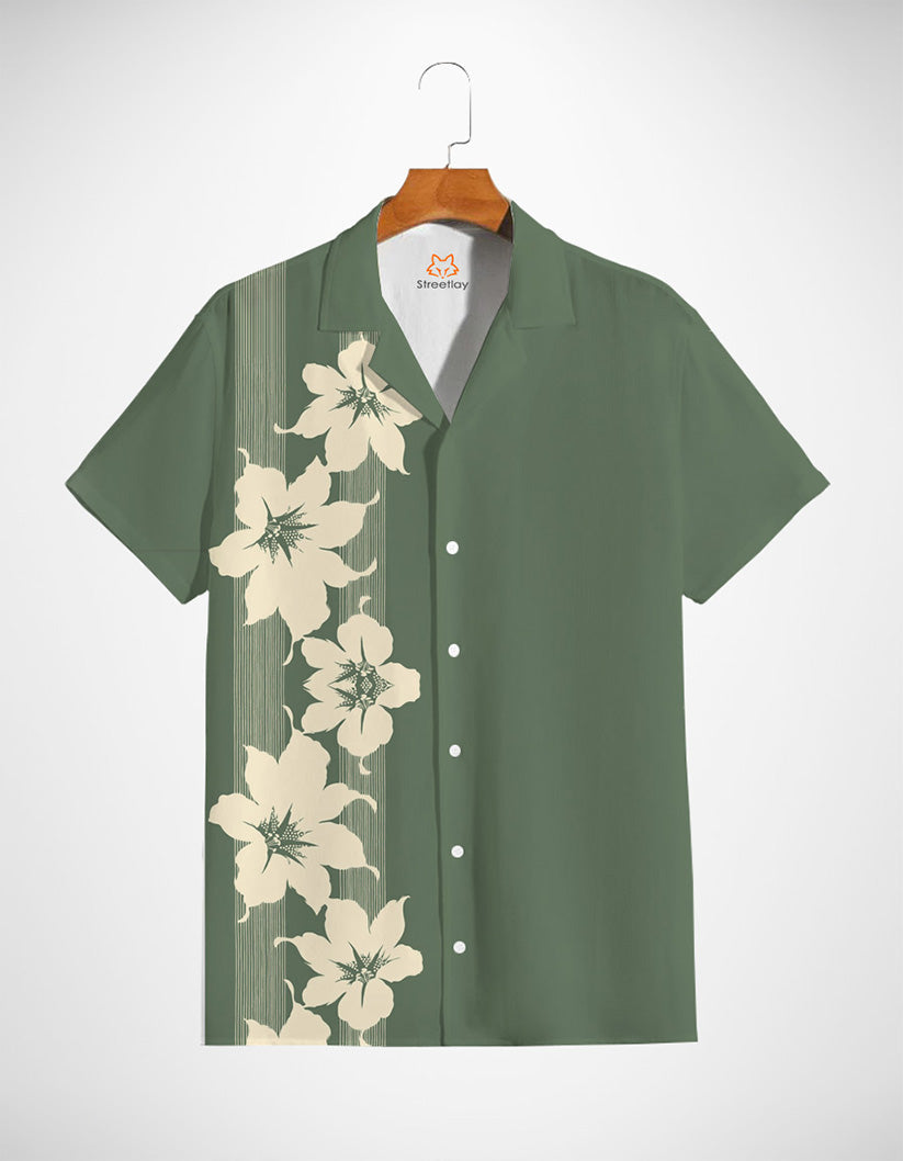 Flower Lining Printed Shirt