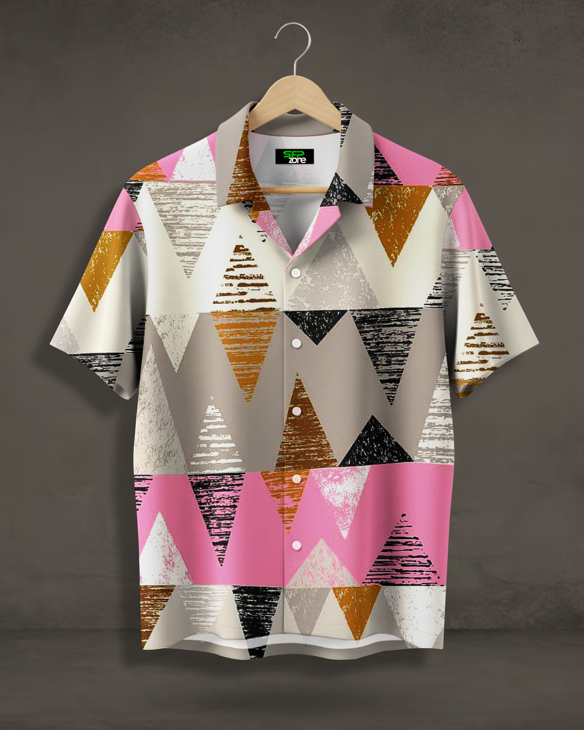Geometric Prism Printed Shirt