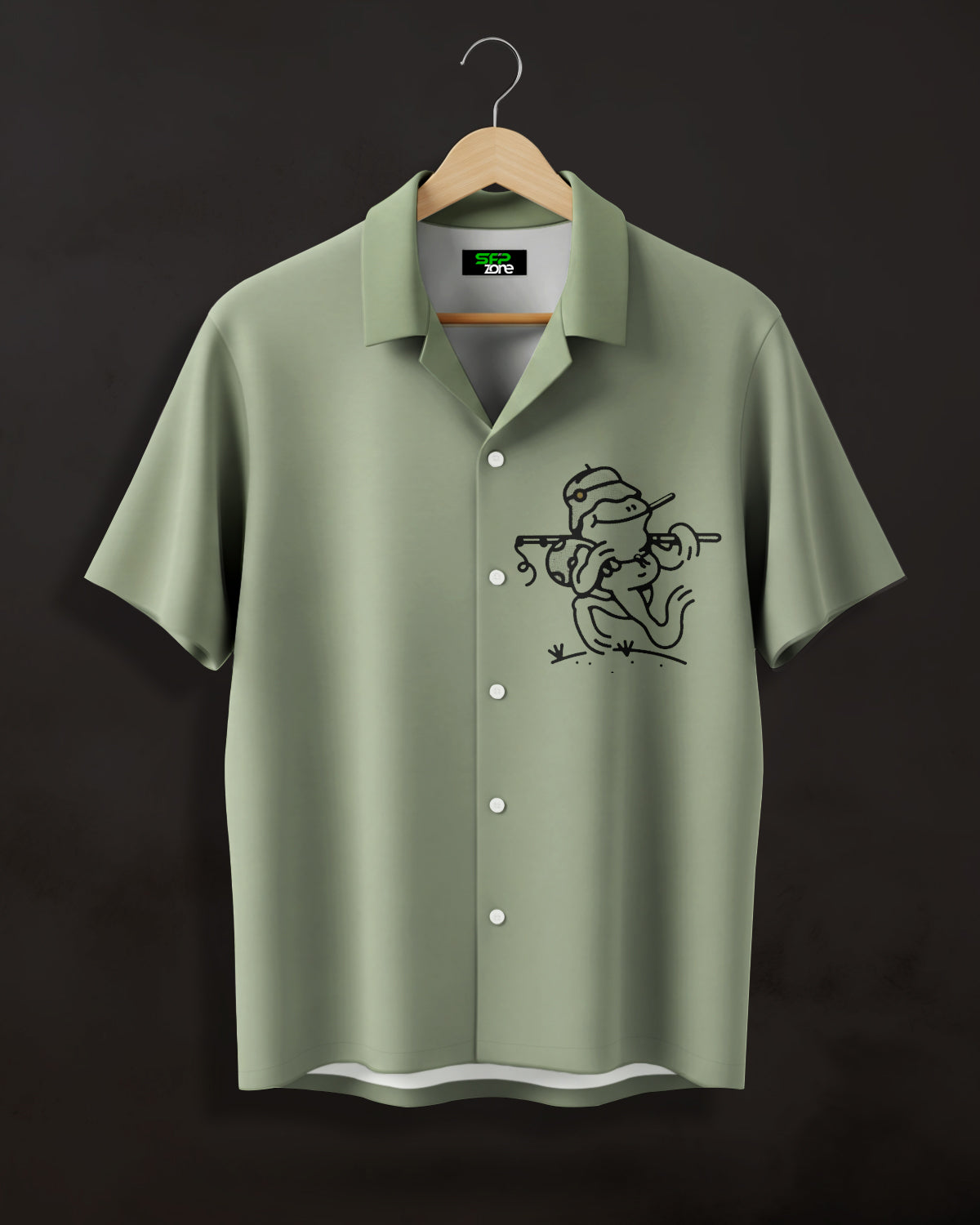 Gone Fishing Printed Shirt