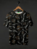 Good Vibes Black Printed T-Shirt #PT182