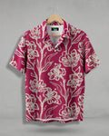 Hand-Drawn Bloom Print Shirt