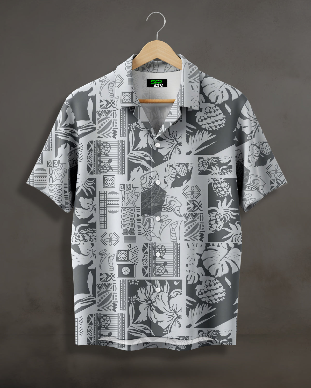 Iconic Tropical Flora Printed Shirt