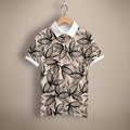 Leafy Print Polo T-Shirt