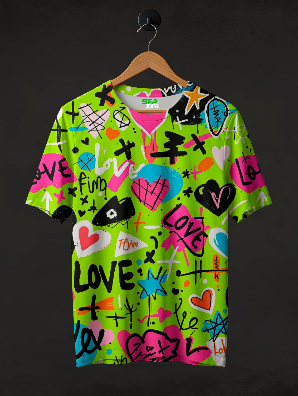 Love Abstract Art Printed T-Shirt #PT179