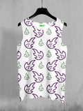 Men's Fire Print Sando #114