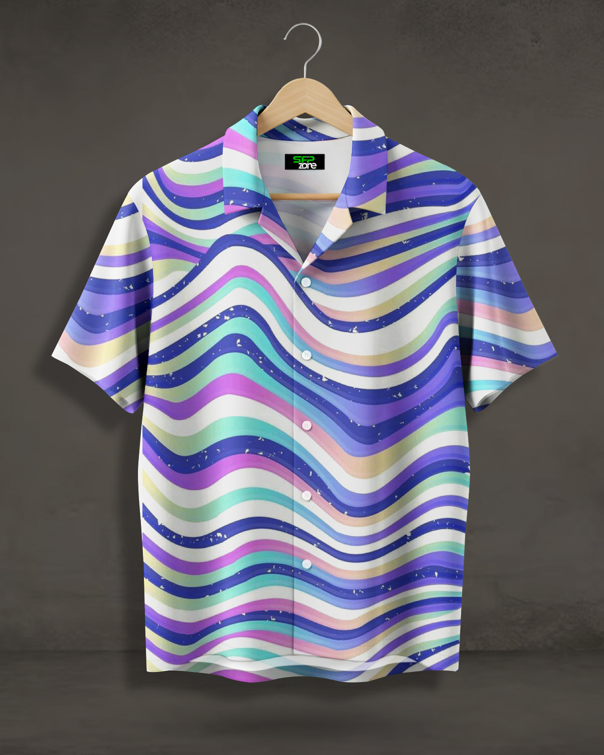 Multicolor Wave Printed Shirt