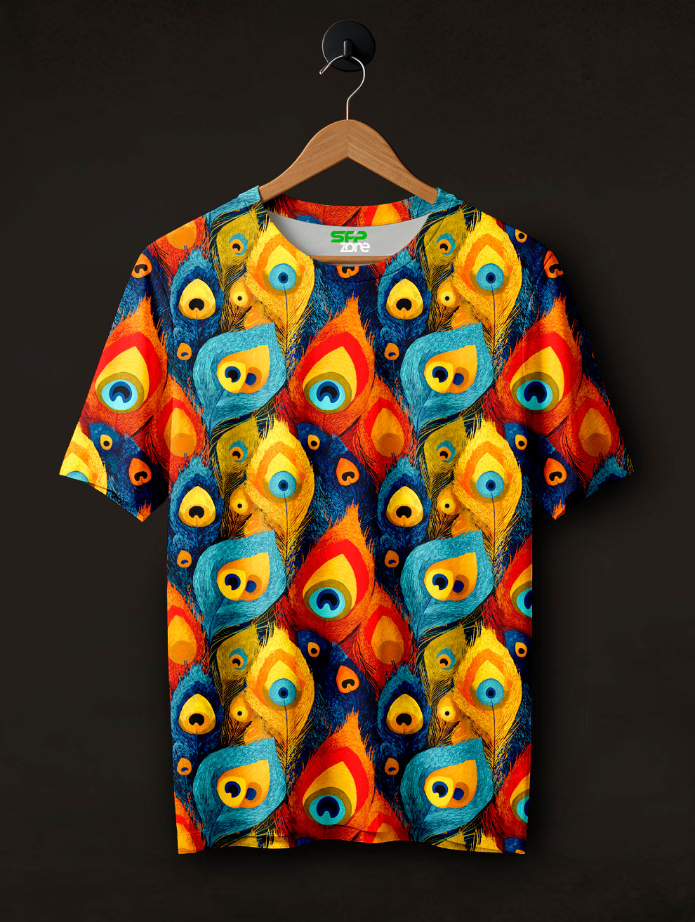 Peacock Wings Printed T-Shirt #PT141