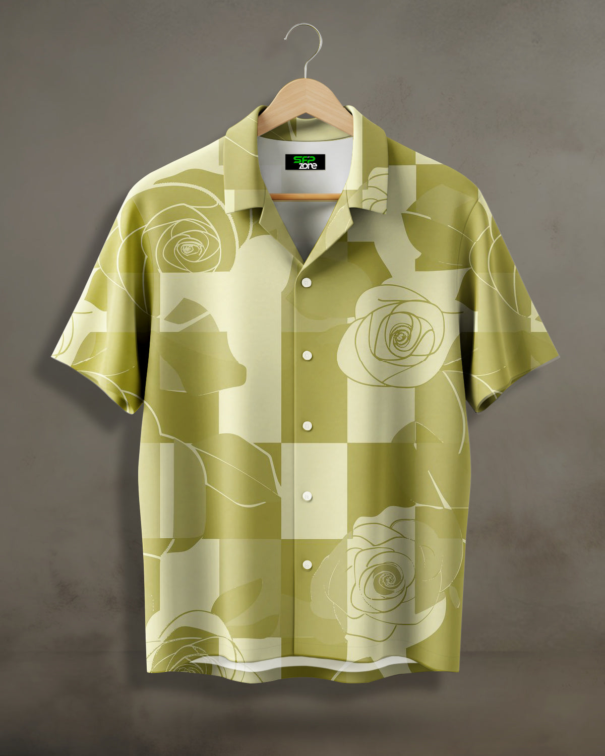 Rose Checker Printed Shirt