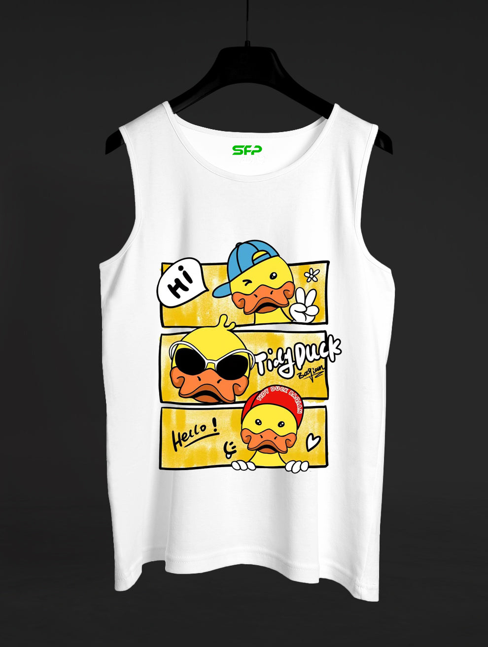 Tidy Duck Printed Sando #144