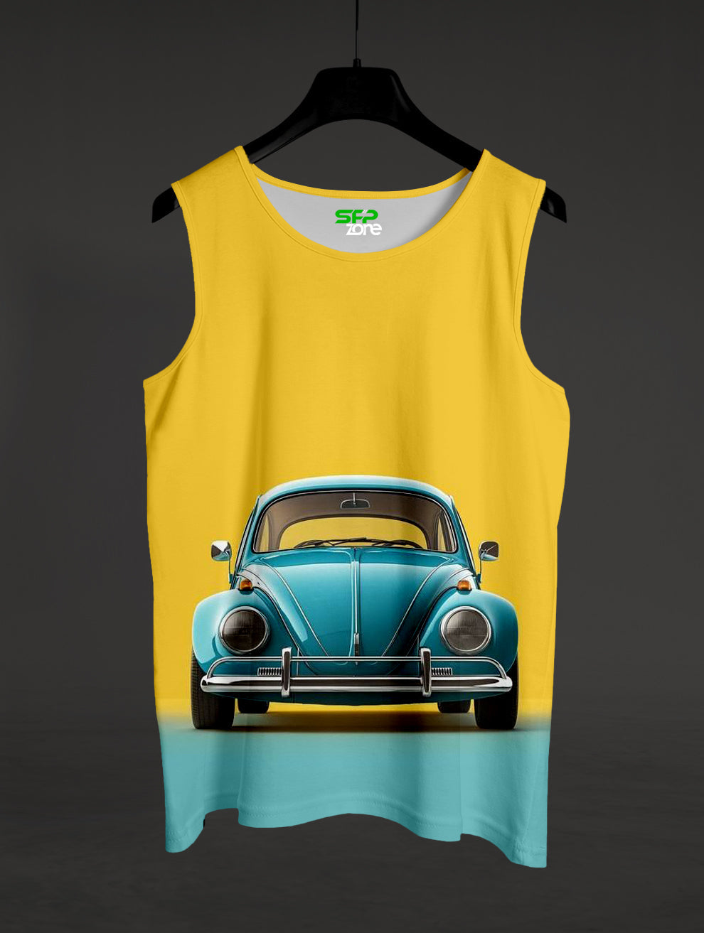 Vintage Car Graphic Printed Sando #143