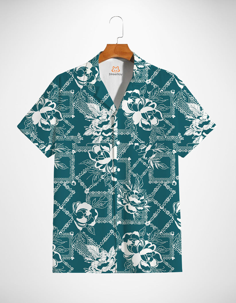 Vintage Floral Pattern Shirt