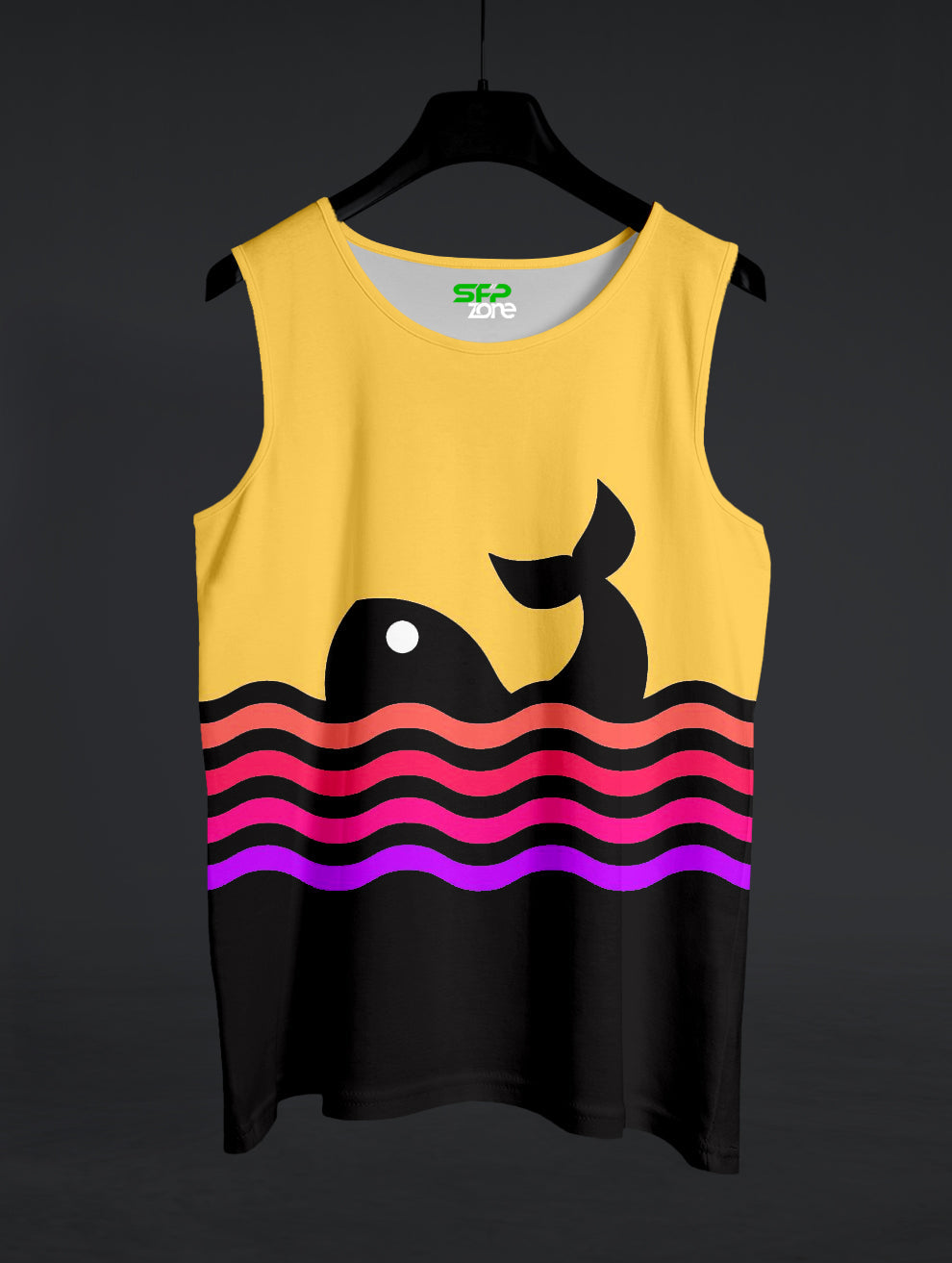 Whale Wave Printed Sando #142