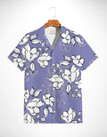 White Flower Pattern Shirt